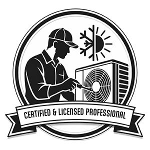 certified and licensed professional badge