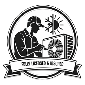 fully licensed & insured badge